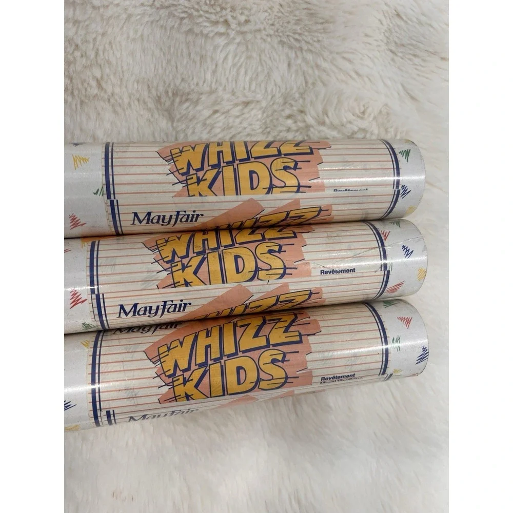 3 Vintage Mayfair Whizz Kids Wallpaper Rolls Retro Primary Colors Full House